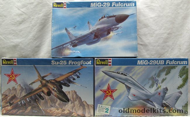 Revell 1/72 4368 Mig-29 Fulcrum / 4766 Mig-29 UB / 4071 Su-25 Frogfoot plastic model kit